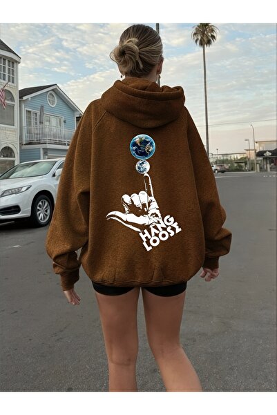 ArtYus Unisex Hang Loose Colorat Special cu imprimeu Bumbac supradimensionat ...