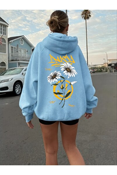 ArtYus Φούτερ Unisex Daisy Daisy Colorful Special με τύπωμα Cotton oversized ...