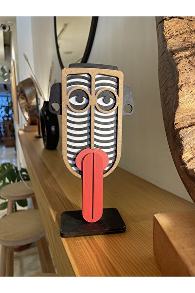 Arthera Afrika maskesi dekotatif biblo, televizyon ünitesi ve raflar için şık...