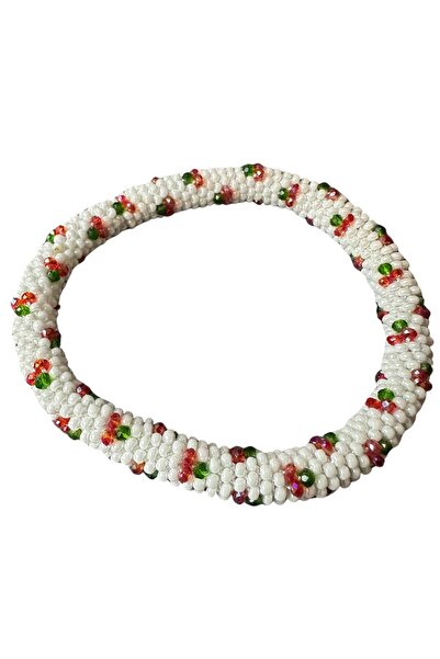 Uretti - Özlem 9422 2031 Handmade Cherry Model Necklace / Bracelet / Earring Set of 3