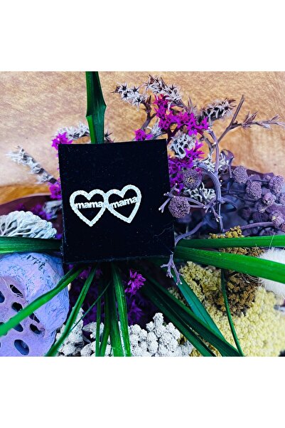 Flippy Σκουλαρίκια Jolie από ασήμι 925, καρδιές με σχέδιο μητέρας, 12 x 12 mm, 2,8 g