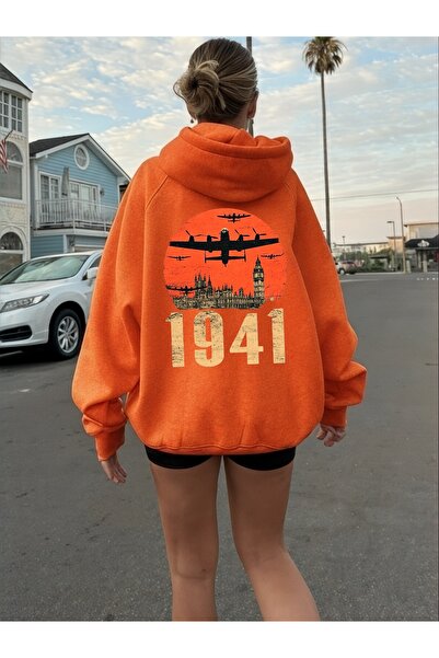 ArtYus Unisex 1941 Avion colorat special cu imprimeu Bumbac supradimensionat ...