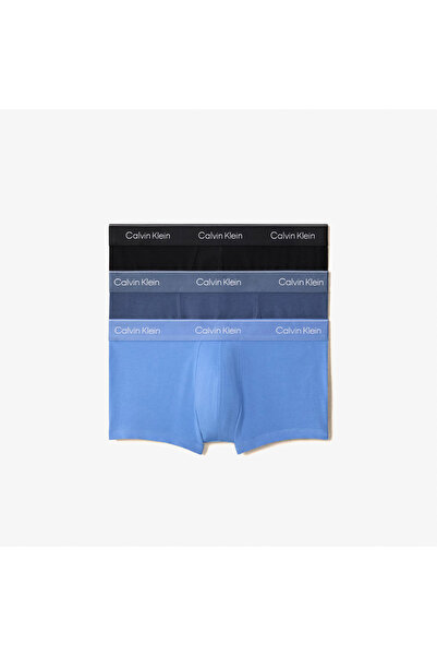 Calvin Klein Low Rise Erkek Mavi 3'lü Boxer
