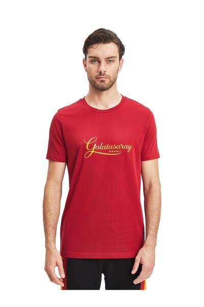 Galatasaray Γνήσιο ανδρικό μπλουζάκι με άδεια χρήσης + Σετ στυλό με ξύλινο κουτί δώρου