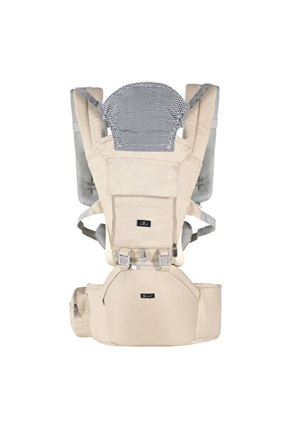 Cangaroo Baby Carrier with 3 Positions, Baby Ivy Beige, Detachable Base, Minimum Age 5 Months - Maxi