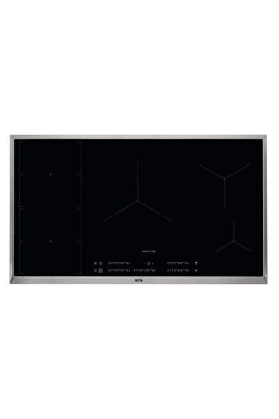 AEG IKE95474XB Built-in Induction Hob with FlexiBridge and Hob2Hood, Black