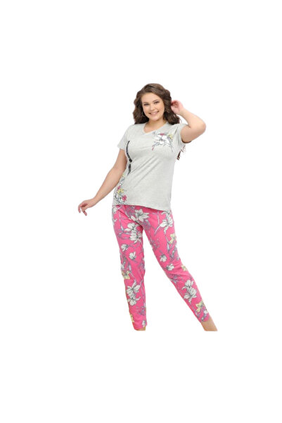 Generic بيجامة نسائية قطن اوفر سايز - PJ 989