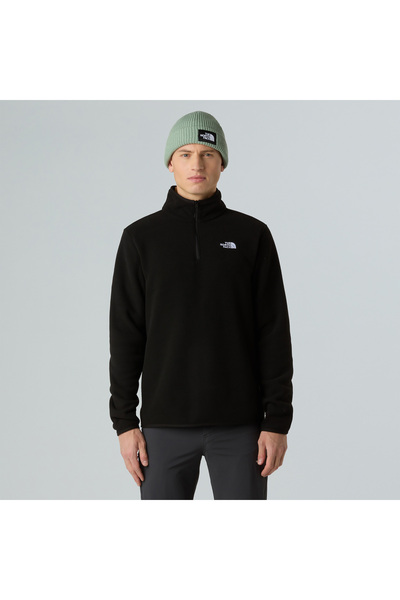 THE NORTH FACE Glacier Fleece Men's Zippered Black Fleece Top
