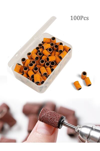 Empressco Kuru manikür ve jel tırnak için 100'lü zımpara ve freze ucu seti