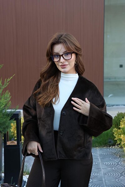 BAŞARAN Μπουφάν Morris Melted Cashmere σε καφέ χρώμα