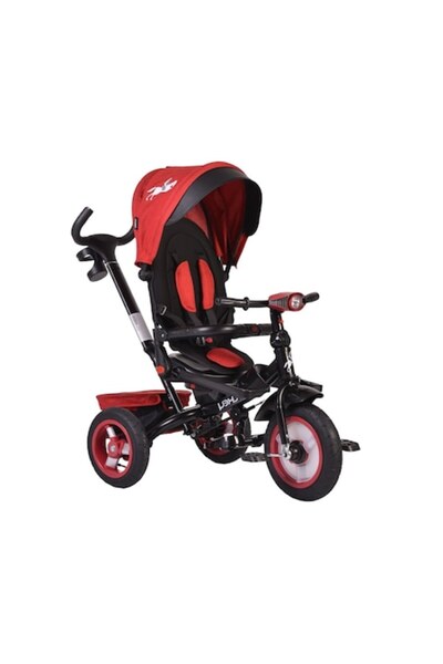 NOVOKIDS Tricycle with detachable canopy Jockey Trike, Red