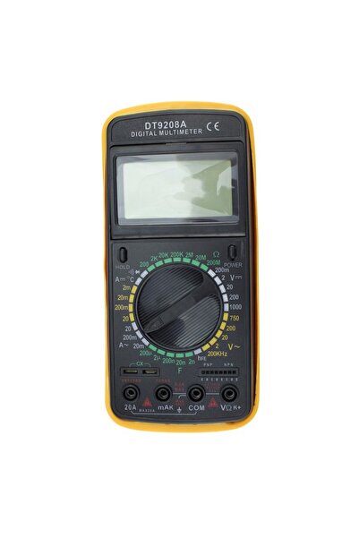 PROCART Digital multimeter 9V, LCD display, 32 positions, automatic shutdown, measurement cable