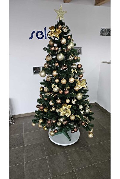 Selgot Brad de Crăciun artificial cu aspect decorativ, înălțime 220 cm, verde...