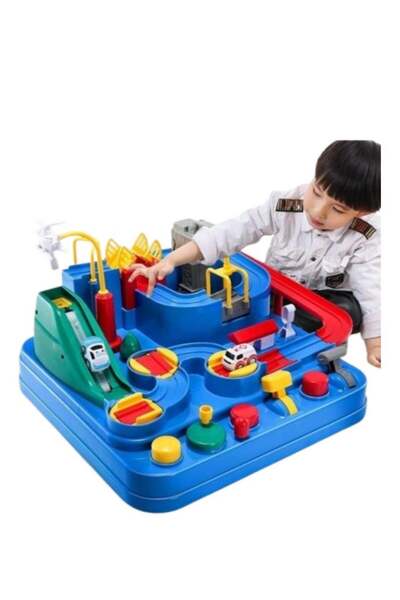 TOY GARDEN Kids Race Track - Car Adventure Puzzle Rail Set with 2 Mini Cars (Ages 3-7)