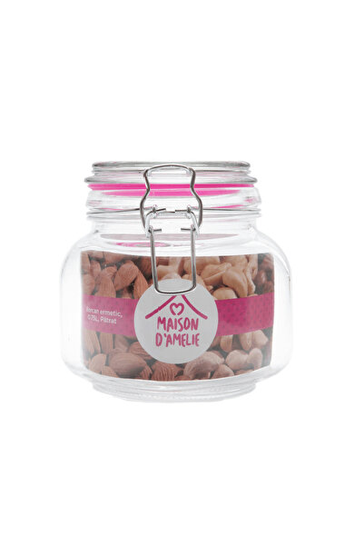 Maison D'Amelie Maison D'Amelie airtight jar, square shape, glass, 0.75 L, Tr...