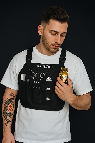 Genel Markalar Pusat Kuaför Berber Aksesuar Yeleği - Profesyonel Kuaför Malzeme Yeleğİ