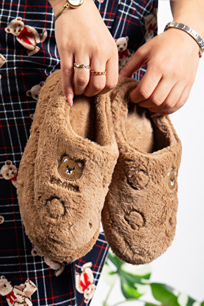 Jackers Унисекс плюшени сладки мечета, бродирани с булчински подарък, домашни пантофи