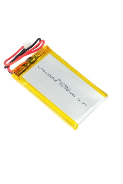 JST Συσσωρευτής λιθίου πολυμερούς 20147 1200mAh 3.7V σύνδεσμος 64x35.5x5.3mm ...