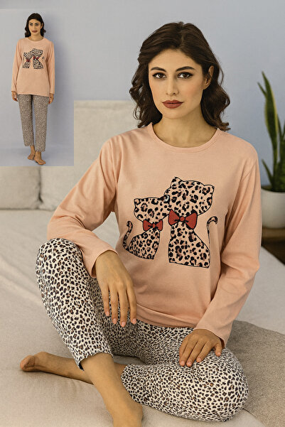 Rüyam Γυναικείο Σετ Πυτζάμες με μακρυμάνικο σχέδιο