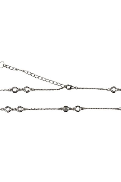 Flippy 925 Silver Necklace with Stones, adjustable, 40+6 cm