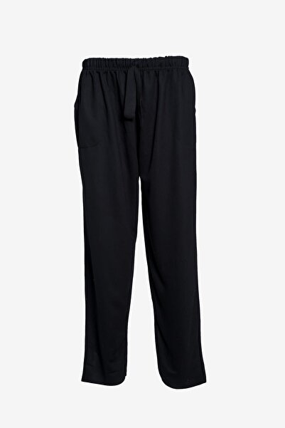 birizmoda Pijamale lungi cu buzunar -Negru