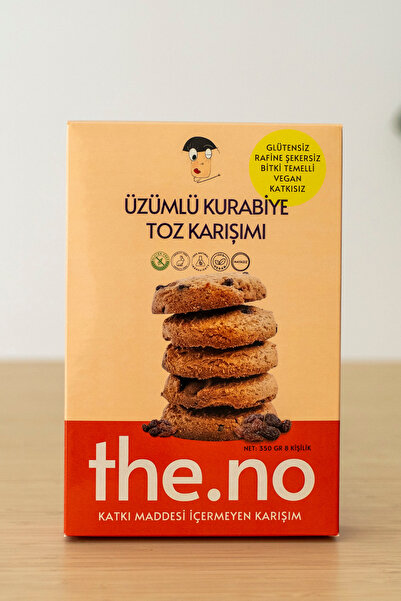 THENO Glutensiz Üzümlü Kurabiye Toz Karışım Paketi 350 Gr