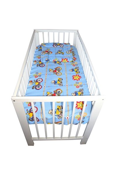 NOVOKIDS Lenjerie Patut Bebe Novokids™ din BUMBAC 100% , 3 Piese, Dimensiune Universala, PILOTA INCLUSA, Mo