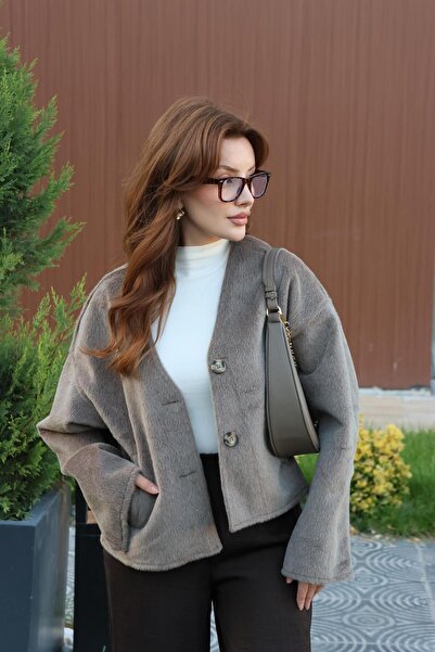 BAŞARAN Ανοιχτό καφέ Morris Mottled Cashmere Jacket