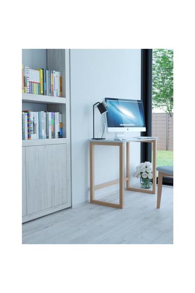 NOVOKIDS Folding Desk for Kids Novokids™ My First Computer Desk, Solid Wood Legs, 75x50x90 cm, with