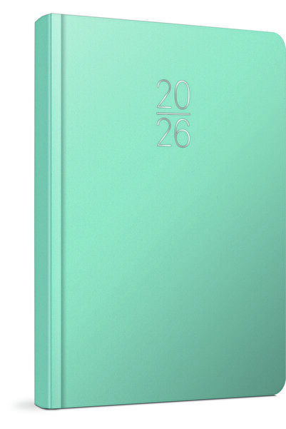 Gıpta 2026 100-ECK İplik Dikişli - Sert Kapak 14x20 Günlük Beyaz Ajanda