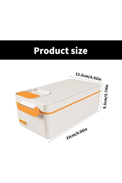 Brave Lunch Box Warming Food Box 304 Stainless Steel Meal Box 3200mAh Food Storage Box Suitable for School