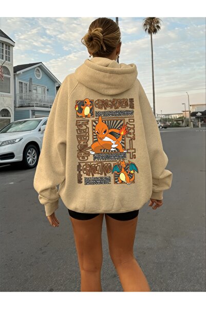 ArtYus Unisex Charmander Colorat Special cu imprimeu Bumbac supradimensionat ...