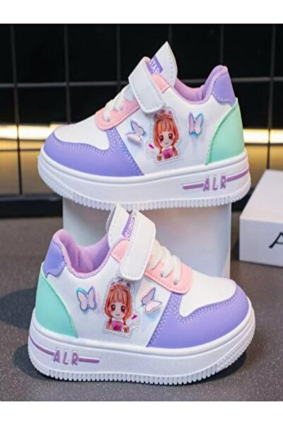 Generic Kids Unicorn Sneakers with Colorful Cartoon & Butterfly Desig