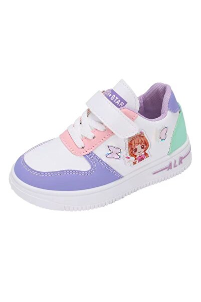 Generic Kids Unicorn Sneakers with Colorful Cartoon & Butterfly Desig