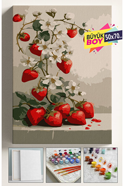 Genel Markalar Sayılarla Boyama Seti Numaralı Tuval Fırça Boya Dahil Kasnaklı...