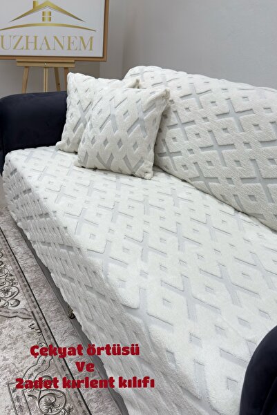 HaNemCe Sofa Cover 180cm X 220cm Sofa Bed Cover Armchair Cover 2 Pieces Cushion Cover Included 45cm X45