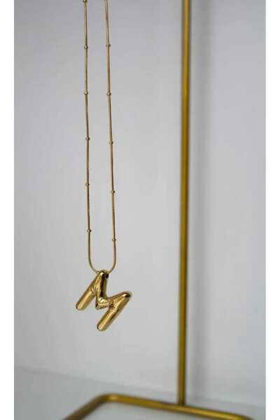 pure age Top Quality Embossed Balloon Letter Necklace