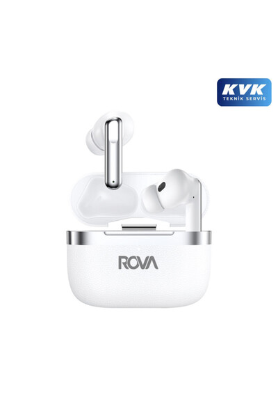 ROVA BKG510B Hybrid Anc+ Enc Beyaz Bluetooth Kulaklık BT5.4 - Beyaz