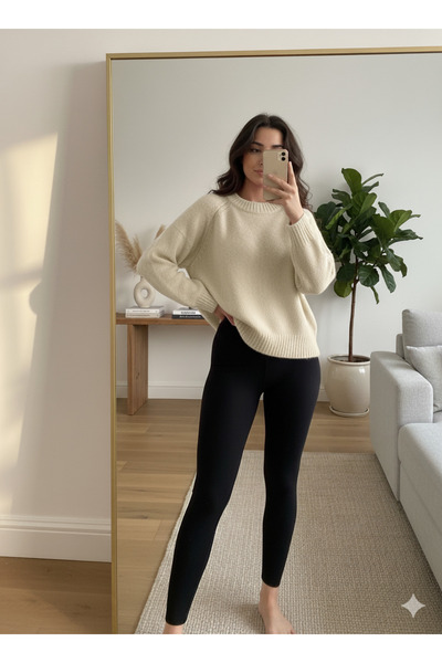 Ceylen Crew Neck Oversize Sweater