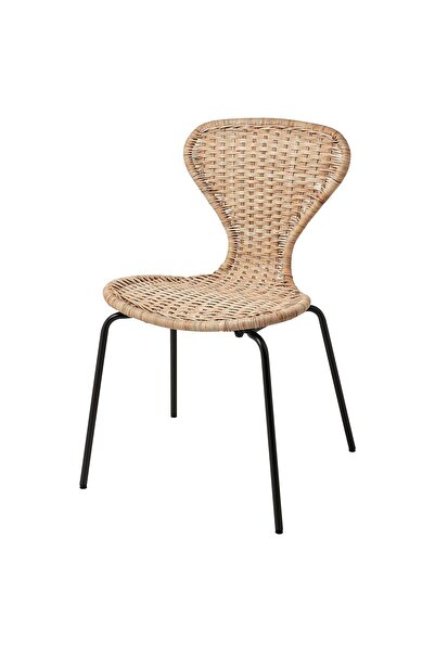 hobiurun Sandalye, rattan-siyah