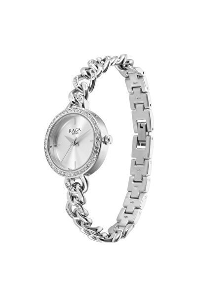 Titan Women's Analog Silver Dial Watch - 95288SM01