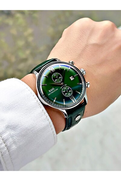 Romanson Functional Special Design Leather Cord Steel Case Men's Wristwatch 1332.12Mr