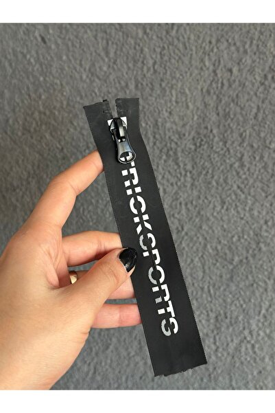 Gönülden Tasarım FERMOAR OCULT NEGRU CU SCRIBERE ALBĂ 16X3 CM