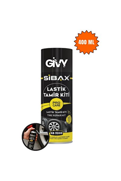 Genel Markalar Lastik Tamir Kiti Sprey 400 ml – Patlak Lastik Şişirme ve Anında Onarım Spreyi SB9000