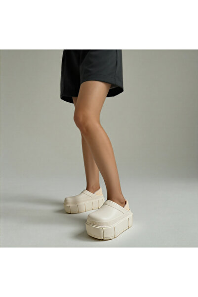 OEM Women's slip-on slippers with platform and fur, made of EVA material, NUO-200