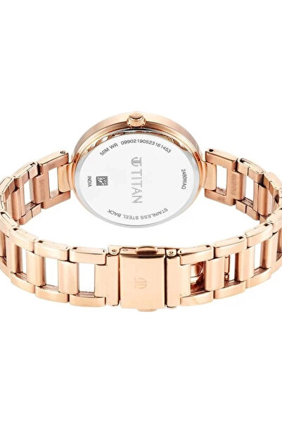 Titan Women's Analog Beige Dial Watch - 2480WM06