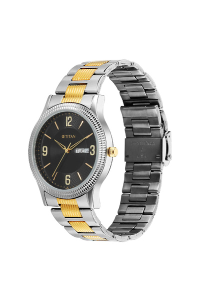 Titan Men's Analog Black Dial Watch - 1650BM04