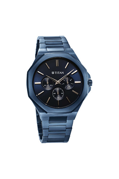 Titan Men's Analog Blue Dial Watch - 90198QM01