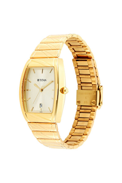 Titan Men's Analog Beige Dial Watch - 9315YM05