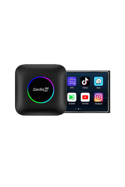 carlinkit Android 13 LED AI Box CarPlay Adapter 8GB RAM 128GB